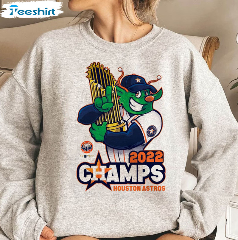 Official Houston Astros Orbit Mascot World Series 2022 Champions Mlb Shirt,Sweater,  Hoodie, And Long Sleeved, Ladies, Tank Top