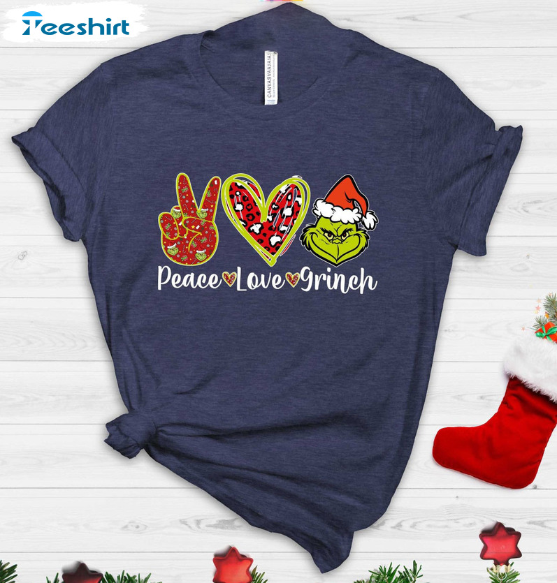Christmas Eace Love Grinch T-Shirt, The Grinch Movie Peace Sign