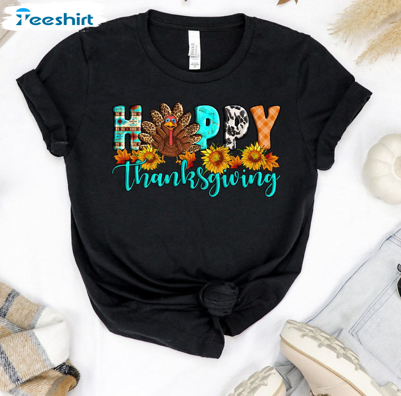 Happy Thanksgiving Turkey Shirt Sweatshirt, Hoodie, Long Sleeve