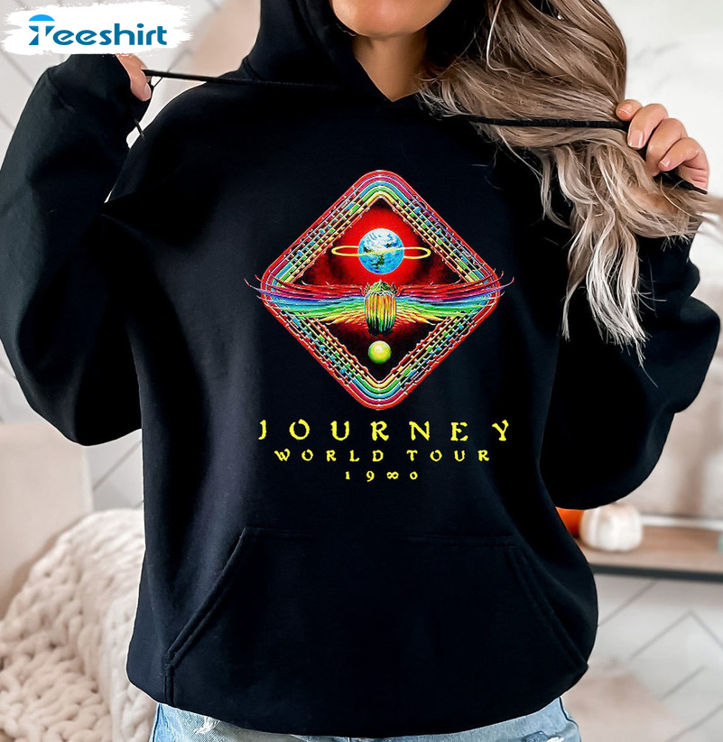 Journey World Tour Shirt - Rock Band Vintage Long Sleeve Sweater