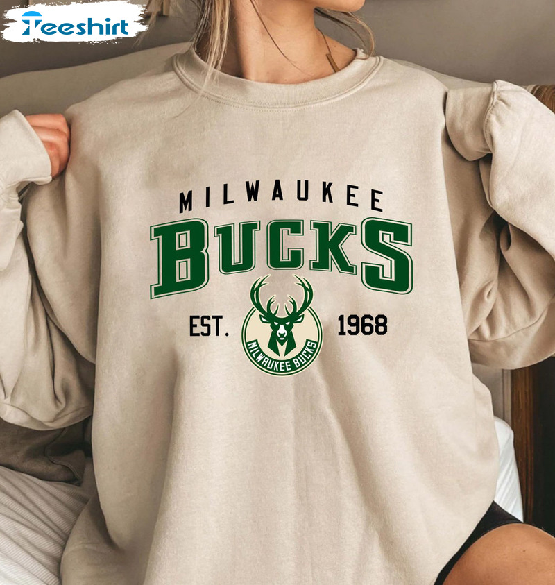 Vintage Nba Milwaukee Bucks Est 1968 Sweatshirt, Hoodie, Long