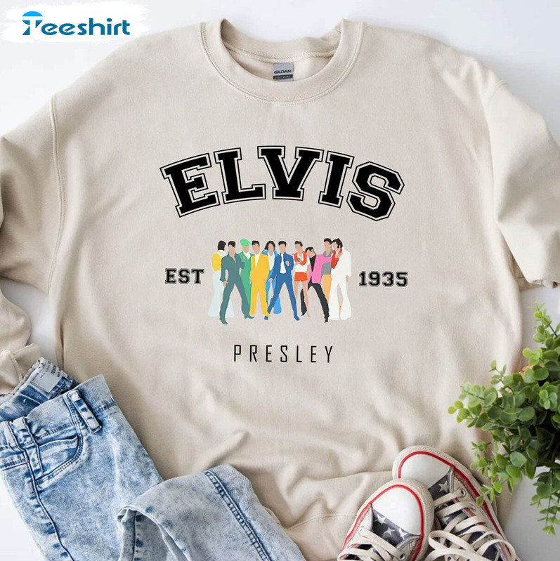 Elvis Presley Est 1935 Sweatshirt - King Of Rock Crewneck Hoodie