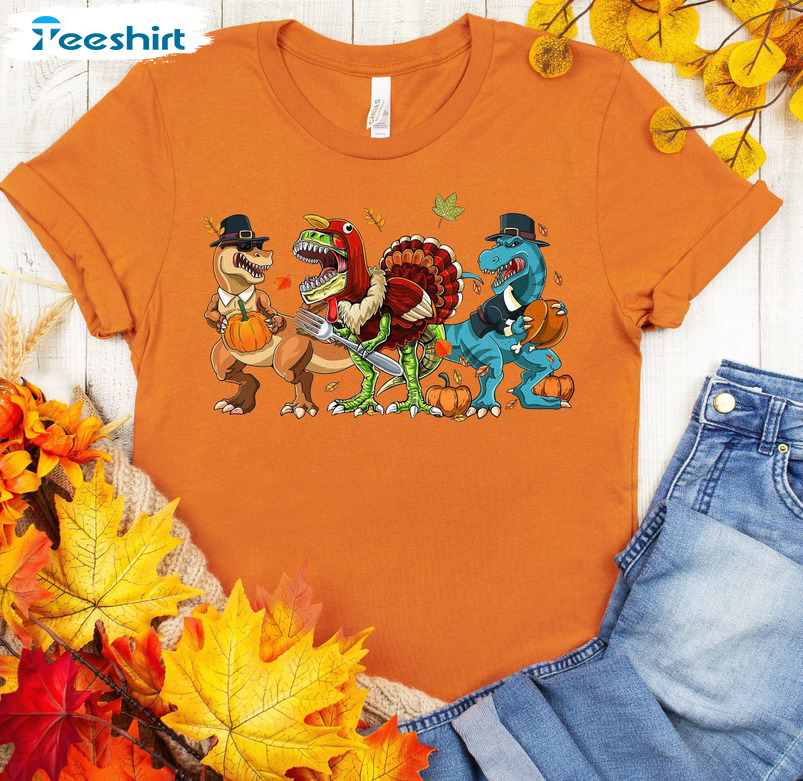 Thanksgiving Happy Trexgiving Shirt Sweatshirt, Hoodie, Long Sleeve