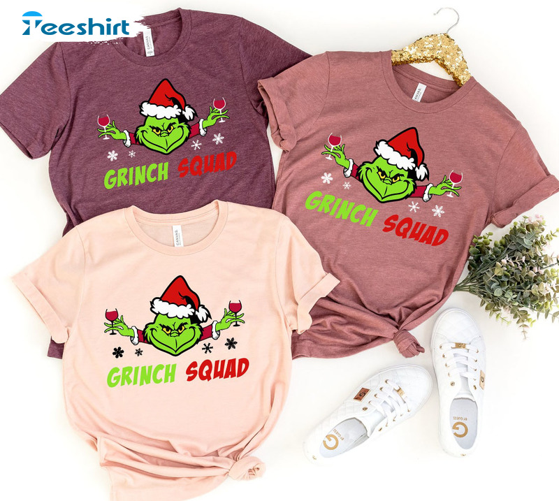 Grinch Squad Shirt - Christmas Matching Unisex T-shirt Hoodie