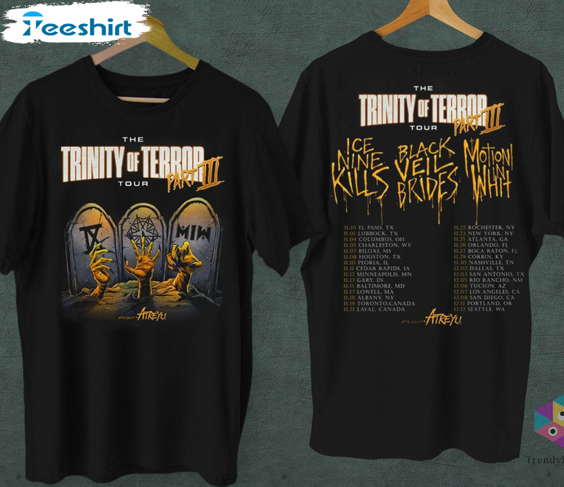 Trinity Of Terror 2022 Tour Shirt - Trendy Sweater Crewneck