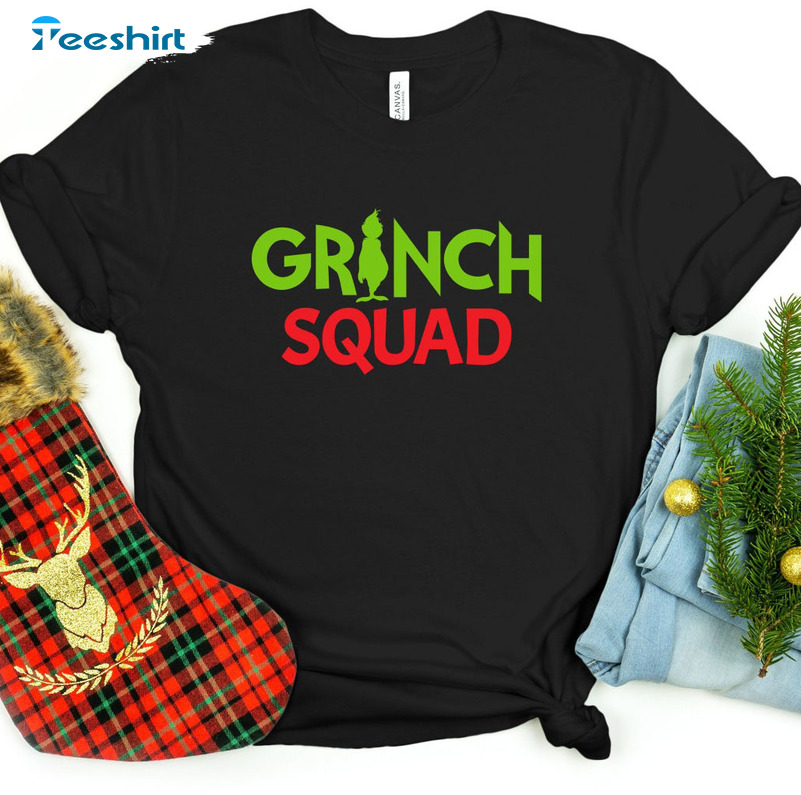 Grinch Squad Shirt - Christmas Vintage Sweatshirt Crewneck