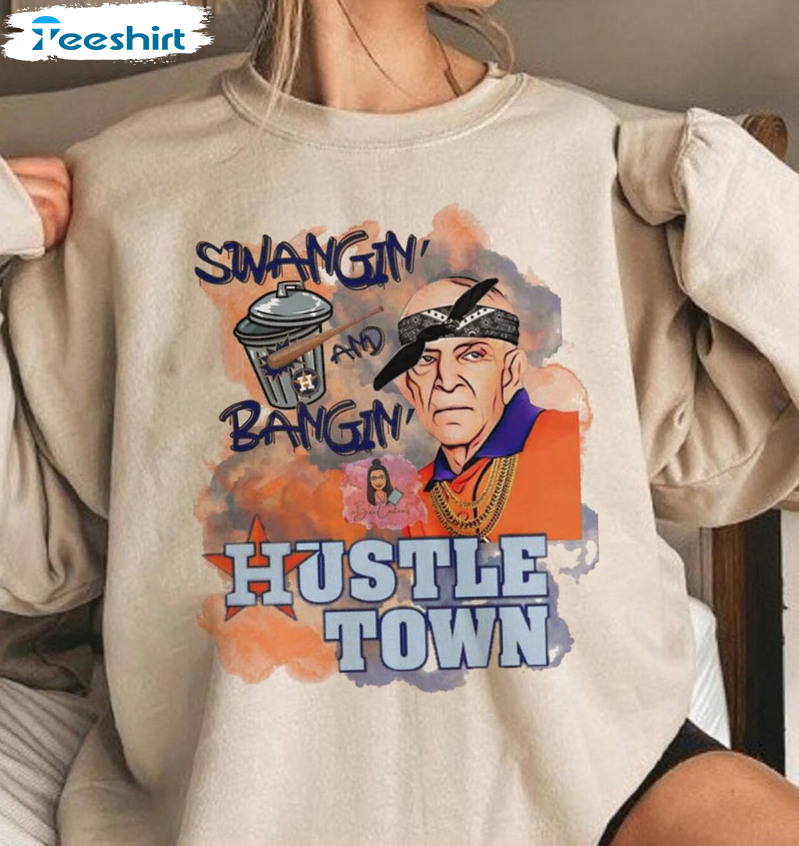 Vintage Houston Astro Mattress Mack Sweatshirt, Hustle Town Shirt