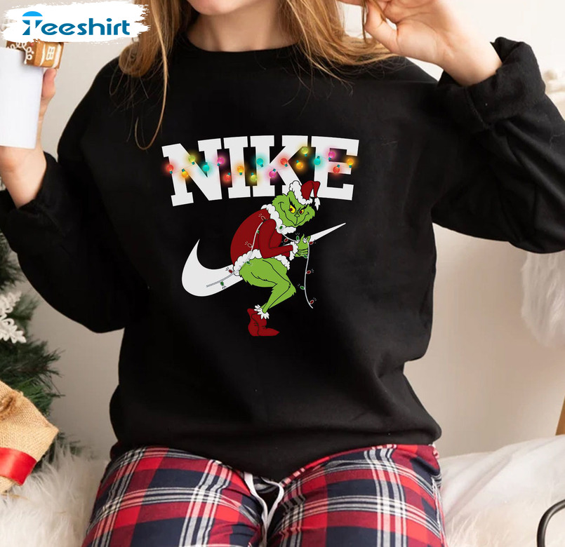 Nike Grinch Snow Christmas Sweatshirt, Hoodie, Long Sleeve
