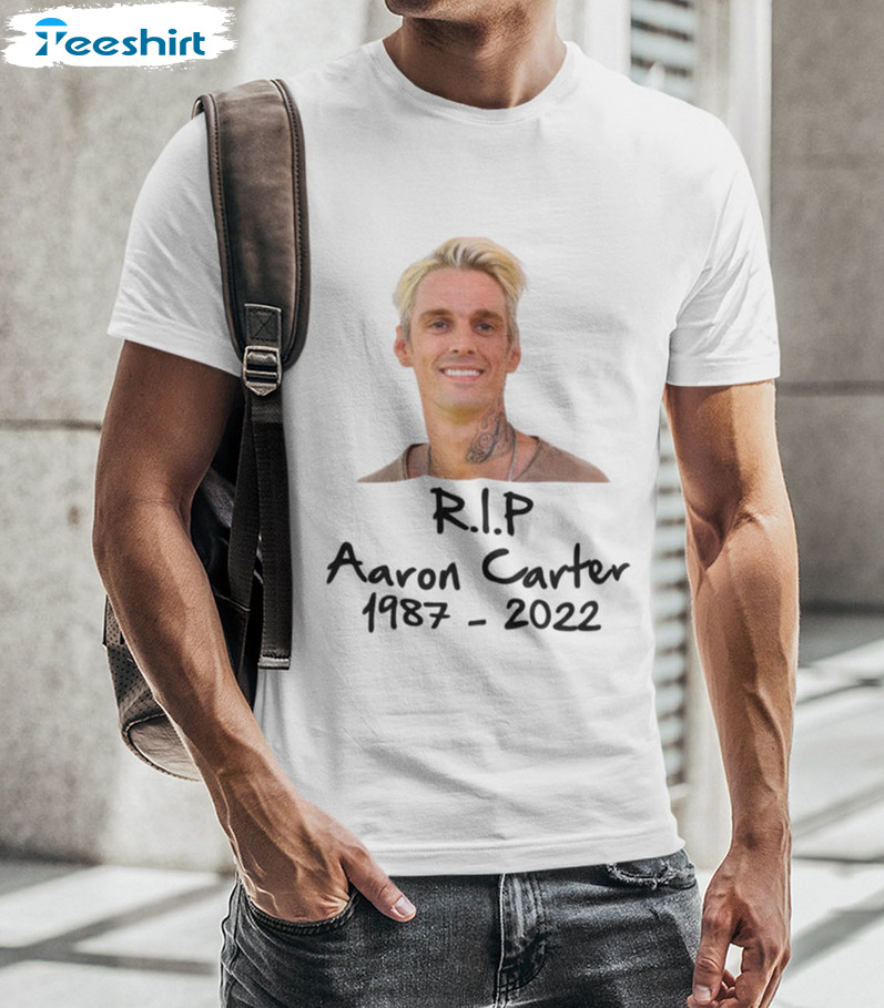 Rip Aaron Carter 1987 2022 Thank You For The Memories Shirt, Sweatshirt, Hoodie, Long Sleeve