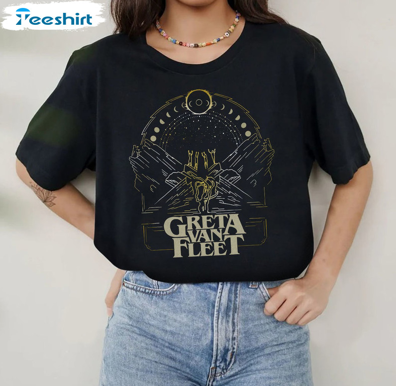 Greta Van Fleet Retro Musical Shirt, Boho Vintage Musician Hoodie Long  Sleeve - Reallgraphics