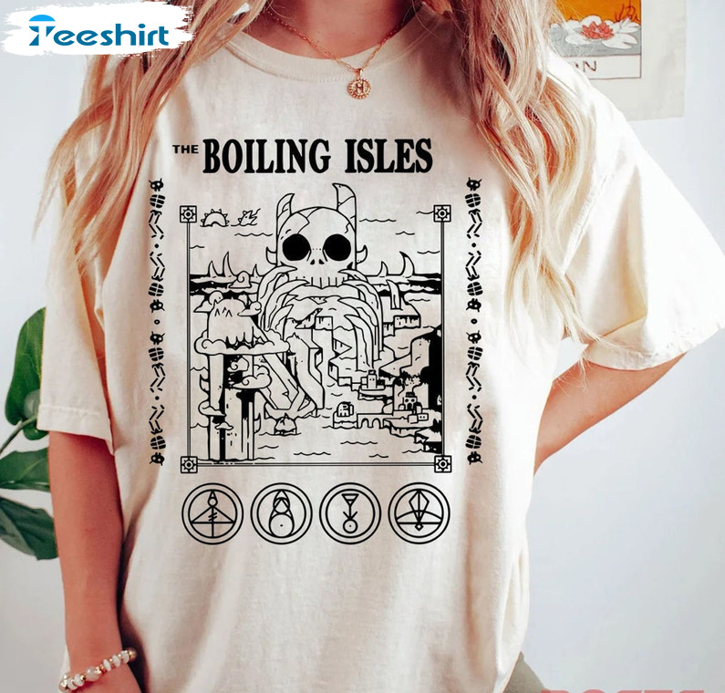 Boiling Isles The Owl House Trendy Short Sleeve Unisex Hoodie