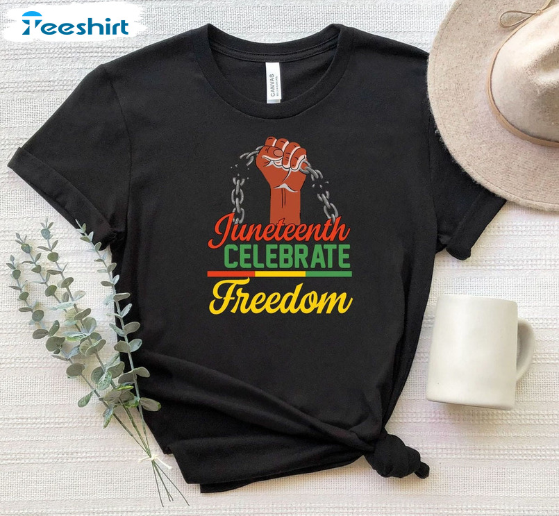 Juneteenth Freedom Since 1865 Shirt - Break Every Chain Short Sleeve Hoodie