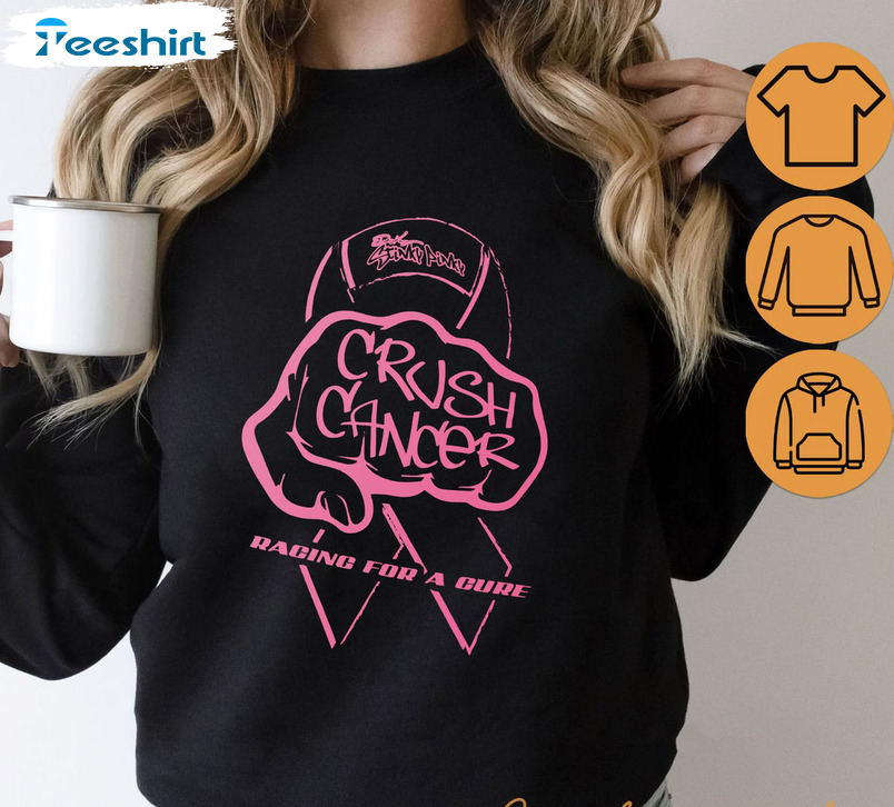 Crush Cancer Shirt - Disco Dean Crewneck Unisex T-shirt