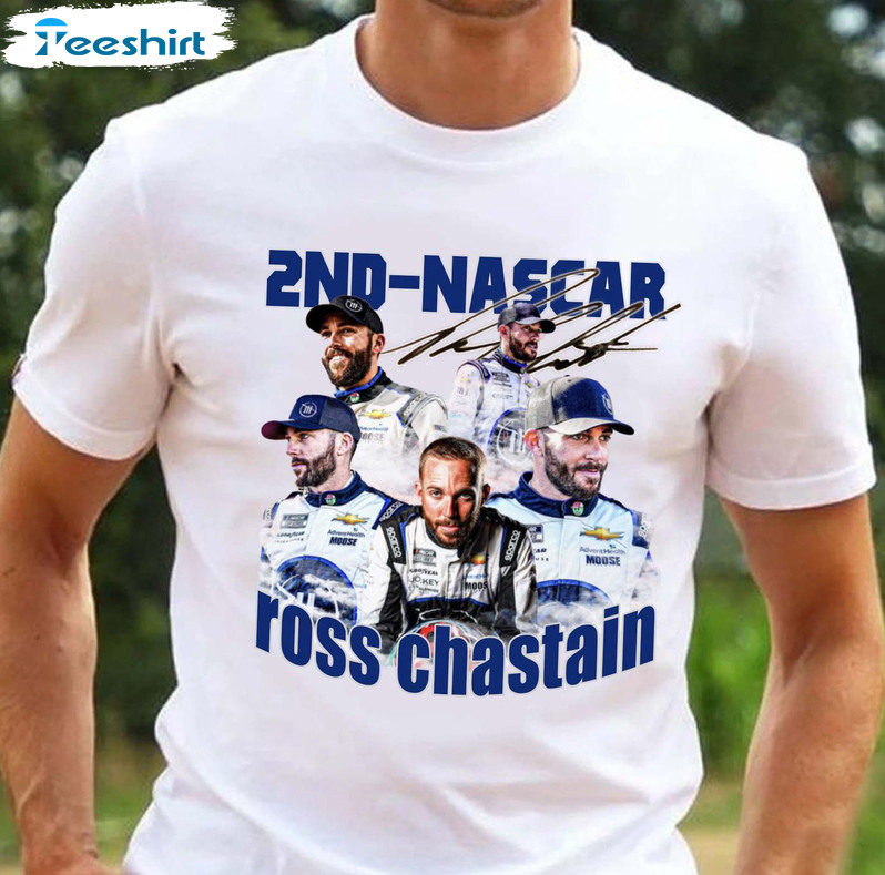 Ross Chastain 2nd Nascar Shirt - Trackhouse Racing Sweatshirt Long Sleeve