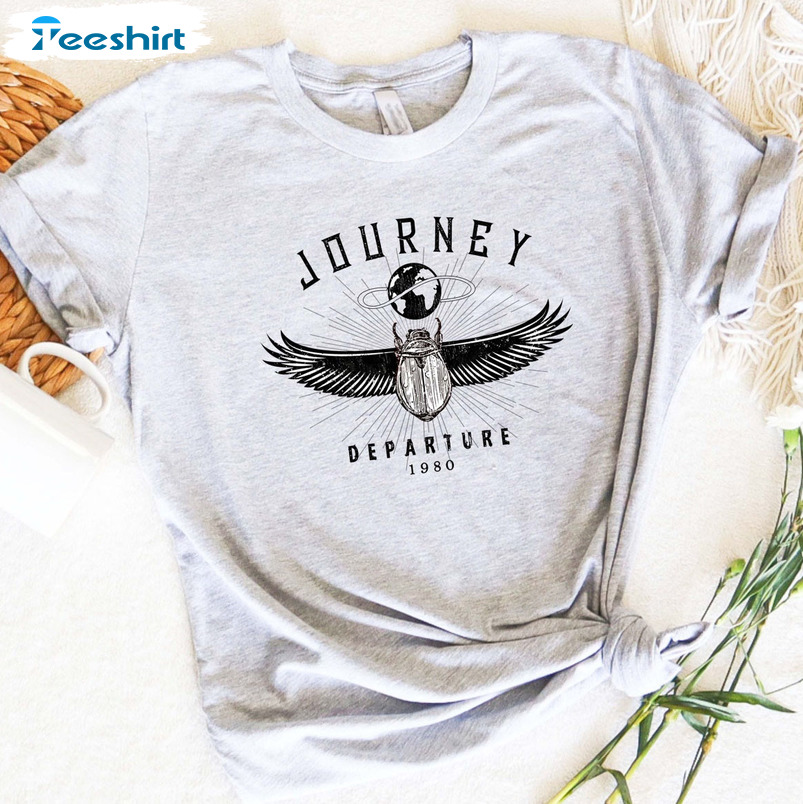 Journey Departure Album Tour 1980 Trendy Short Sleeve Tee Tops