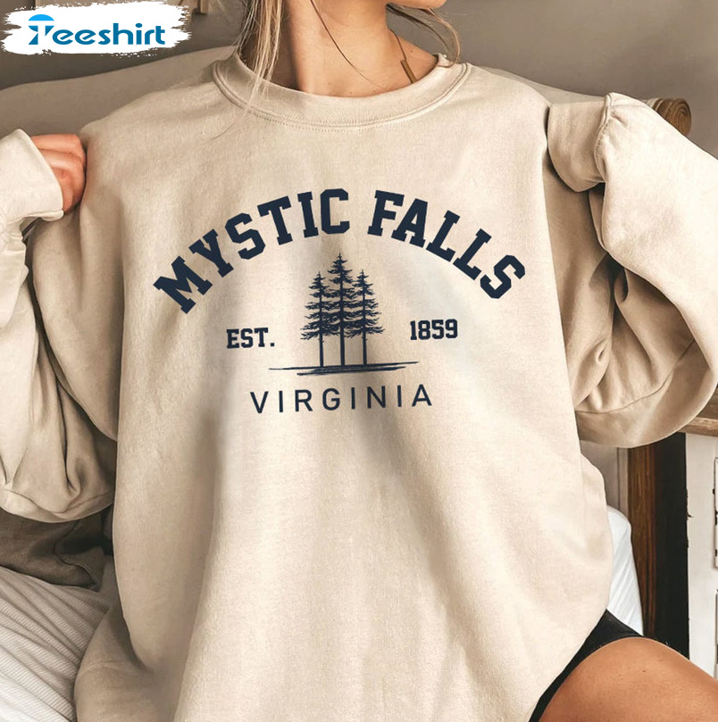 Mystic Falls Virginia Sweatshirt - Damon Crewneck Sweater