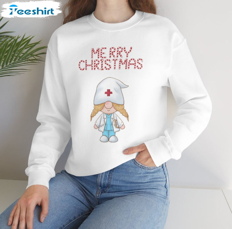 Nurse Christmas Sweatshirt - Medico Holiday Crewneck Short Sleeve