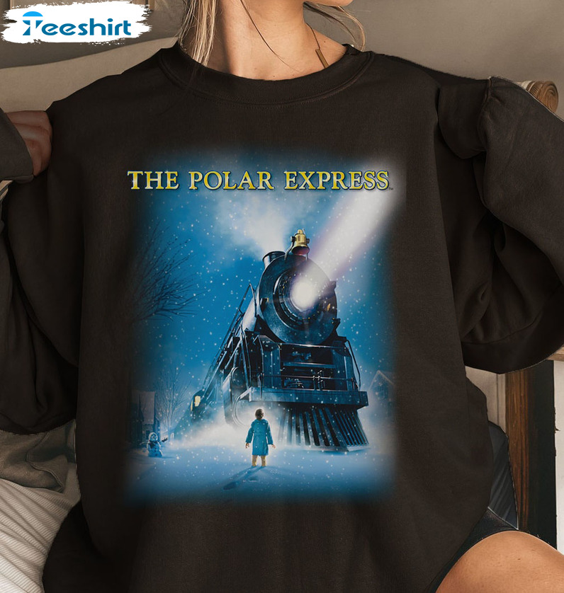 The Polar Express Sweatshirt , Christmas Gift For Family Hoodie, Long Sleeve Shirt
