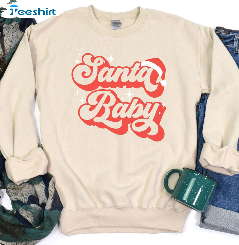 Santa Baby Shirt - Christmas Party Unisex Hoodie Sweatshirt