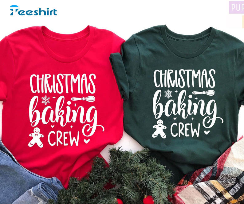 Christmas Baking Crew Shirt - Christmas Vintage Unisex T-shirt Long Sleeve