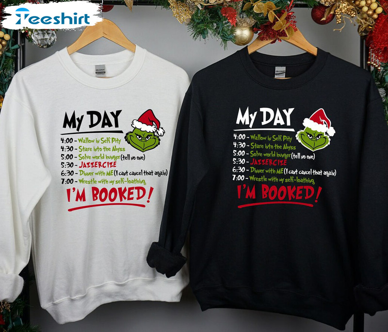 I'm Booked Grinch Shirt - Christmas Sweater Unisex Hoodie