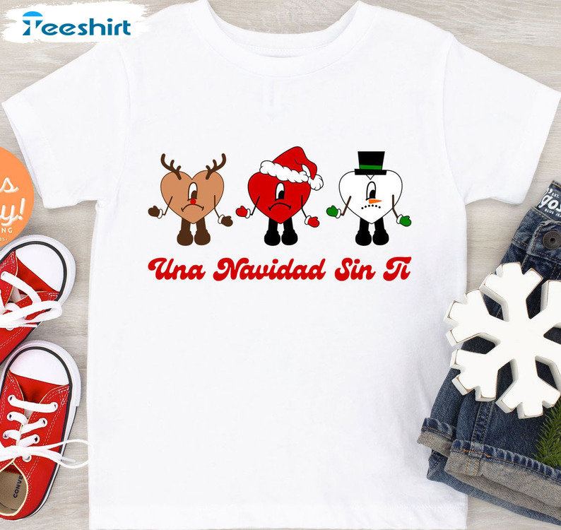 Una Navidad Sin Ti Shirt - Bad Bunny Christmas Tee Tops Unisex T-shirt