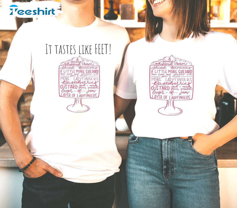 It Tastes Like Feet Shirt - Thanksgiving Short Sleeve Tee Tops