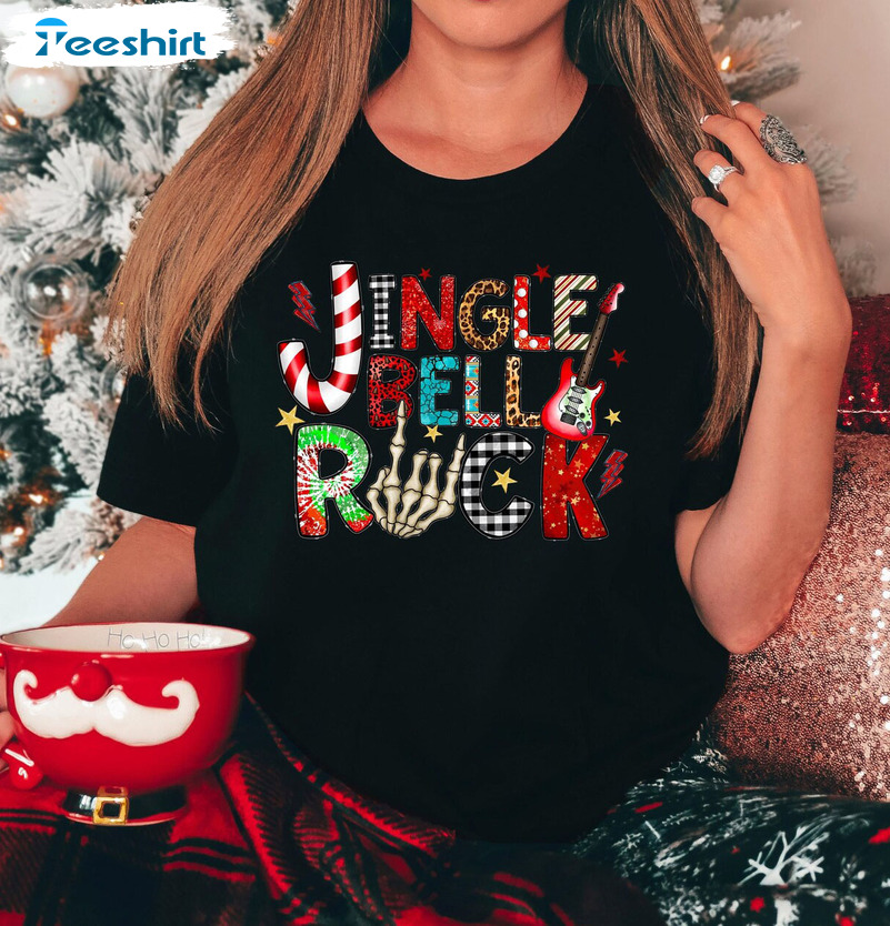 Jingle Bell Rockin Shirt - Lights Christmas Sweater Crewneck