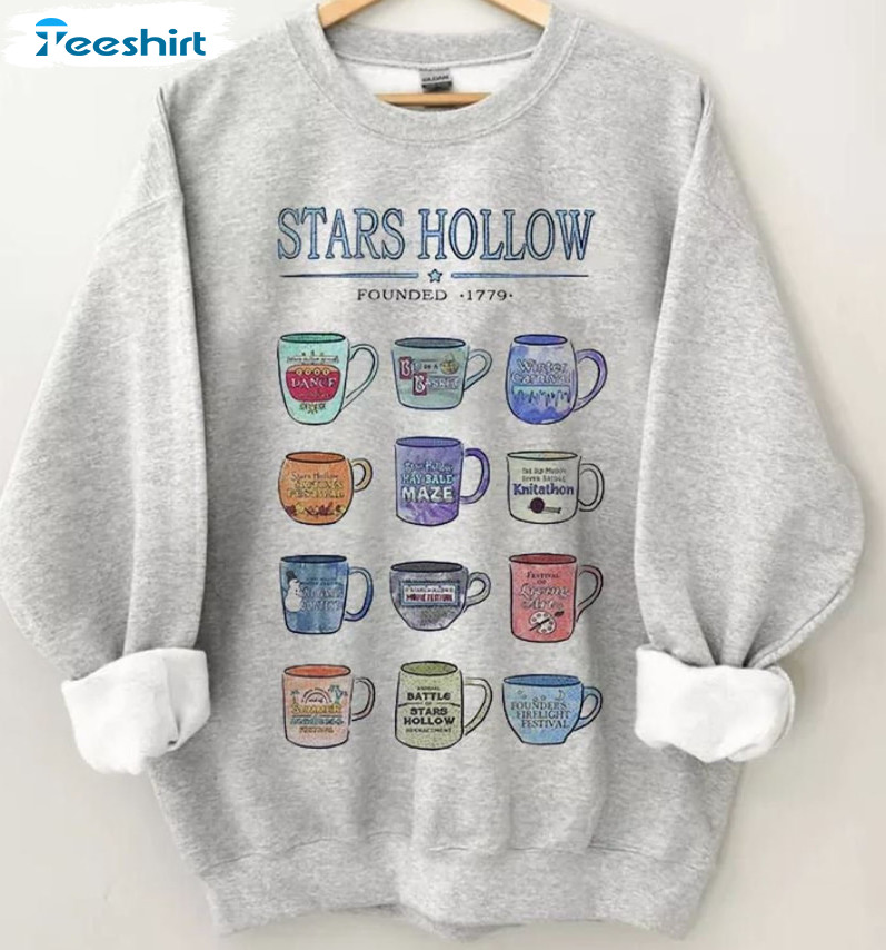 Mugs Of Stars Hollow Shirt - Gilmoregirls Unisex T-shirt Short Sleeve