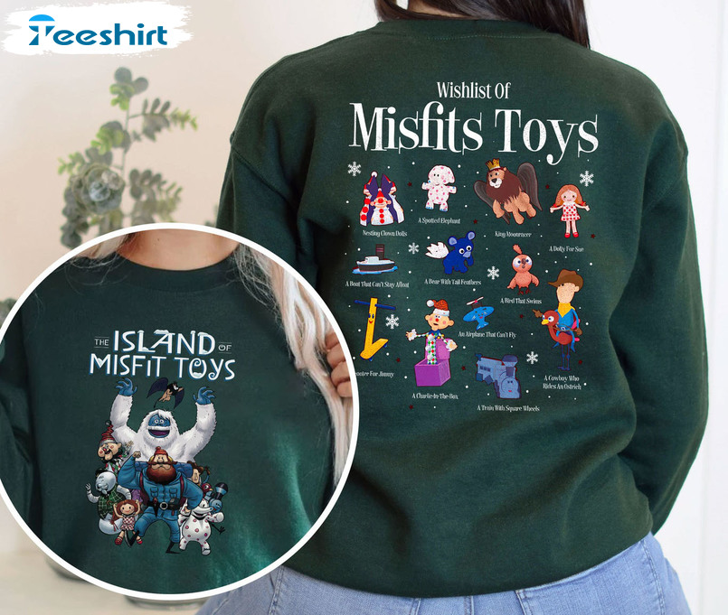 Wishlist Of Misfits Toys Shirt - Rudolph The Red Nosed Reindeer Christmas Long Sleeve Hoodie