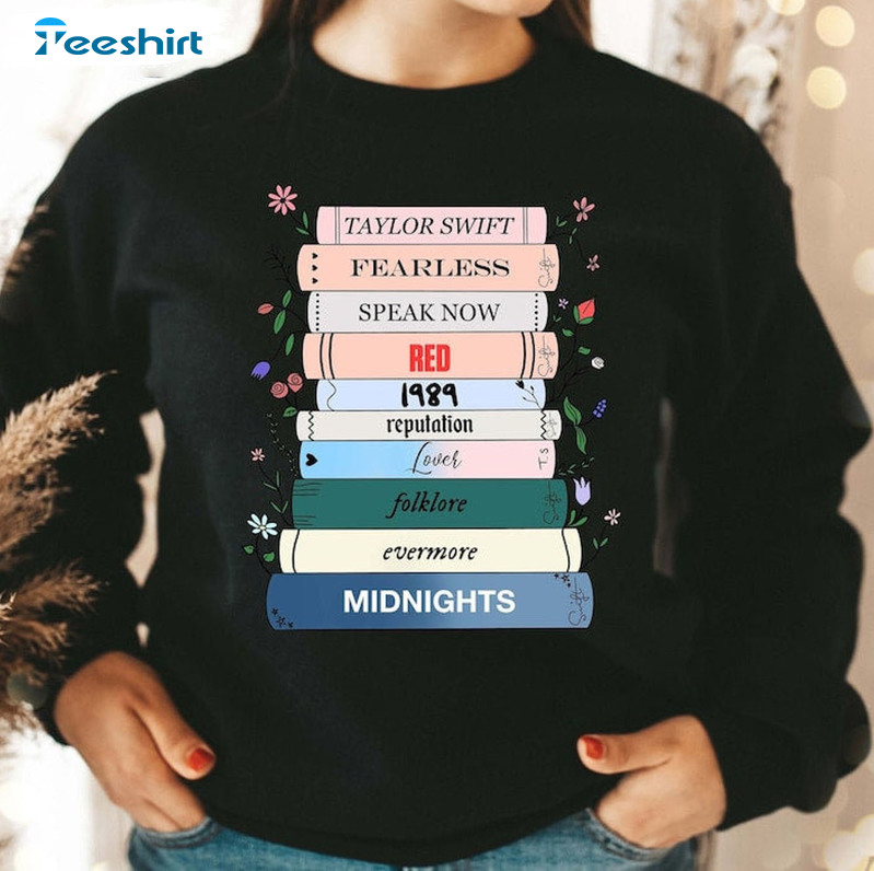 Midnight Album Books Shirt - Taylor's Version Unisex Hoodie Short Sleeve