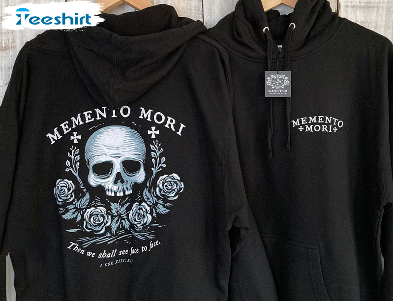 Memento Mori Skull Trending Sweatshirt Unisex Hoodie