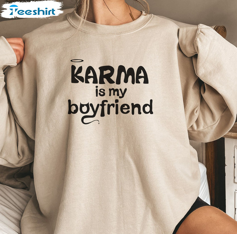 Karma Is My Boyfriend Shirt - Midnights Album Long Sleeve Unisex T-shirt