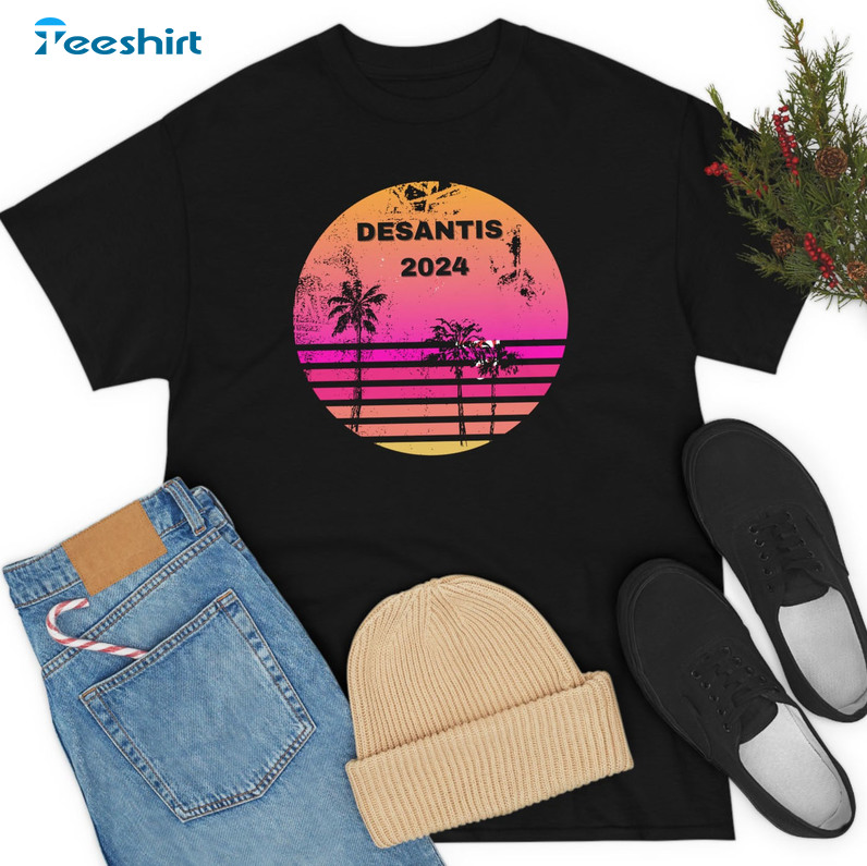 Desantis 2024 Shirt - Florida Trendy Short Sleeve Tee Tops