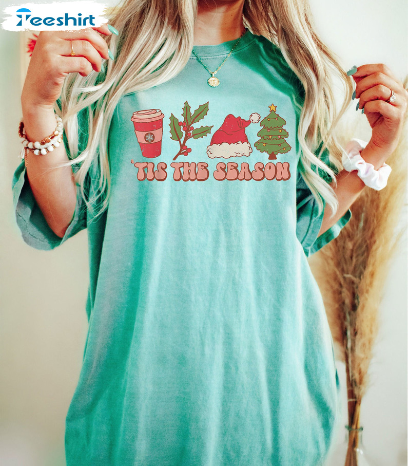 Tis The Damn Season Shirt - Christmas Time Sweater Long Sleeve