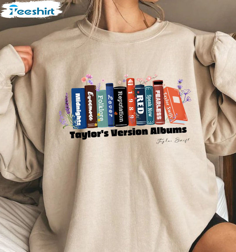 Taylor's Version Albums As Books Sweatshirt