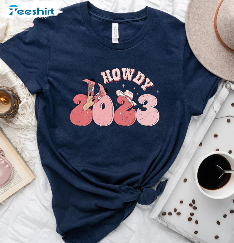 Howdy 2023 Shirt, Christmas Cowboy Crewneck Unisex Hoodie