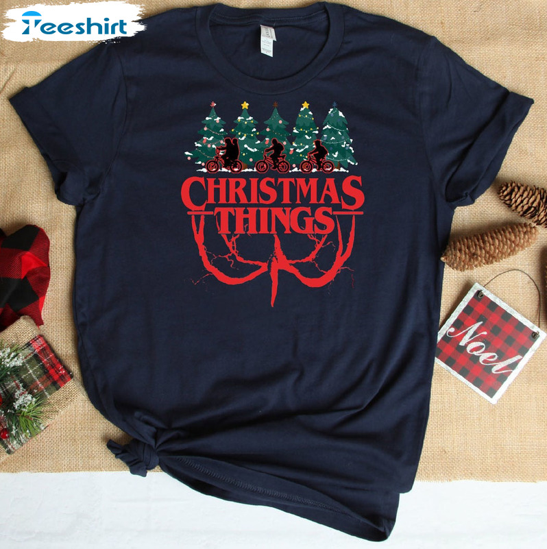 Christmas Things Sweatshirt, Eleven Shirt Tv Show Crewneck Long Sleeve