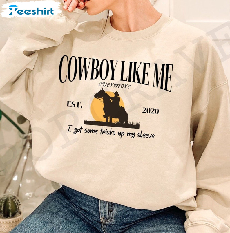 Cowboy Like Me Shirt, Taylor Mirrorball Sweatshirt Crewneck