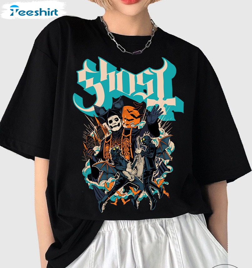Ghost Band Shirt, Ghost Tour 2022 Long Sleeve Unisex Hoodie
