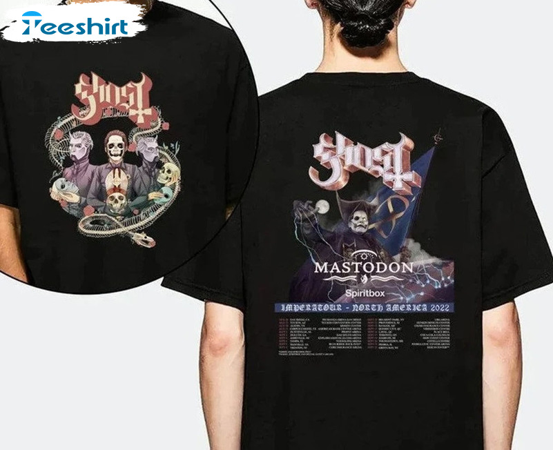 Ghost North American Tour Sweatshirt, Ghost Tour 2022 Long Sleeve Sweater