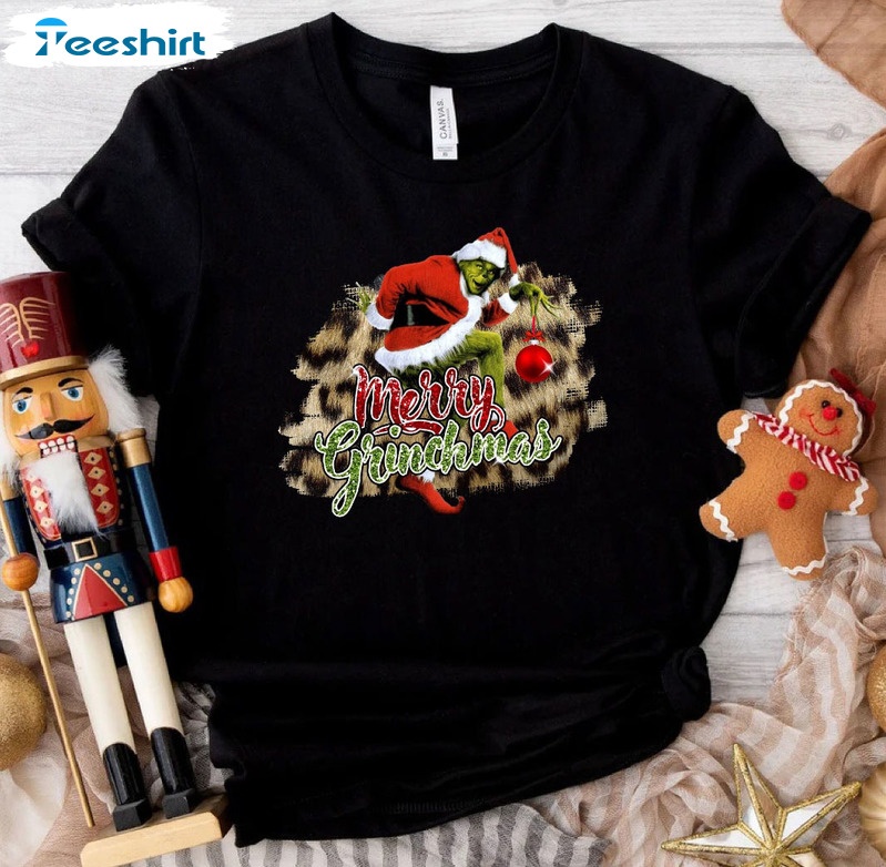 Merry Grinchmas Shirt, Funny Grinch Tee Tops Unisex T-shirt