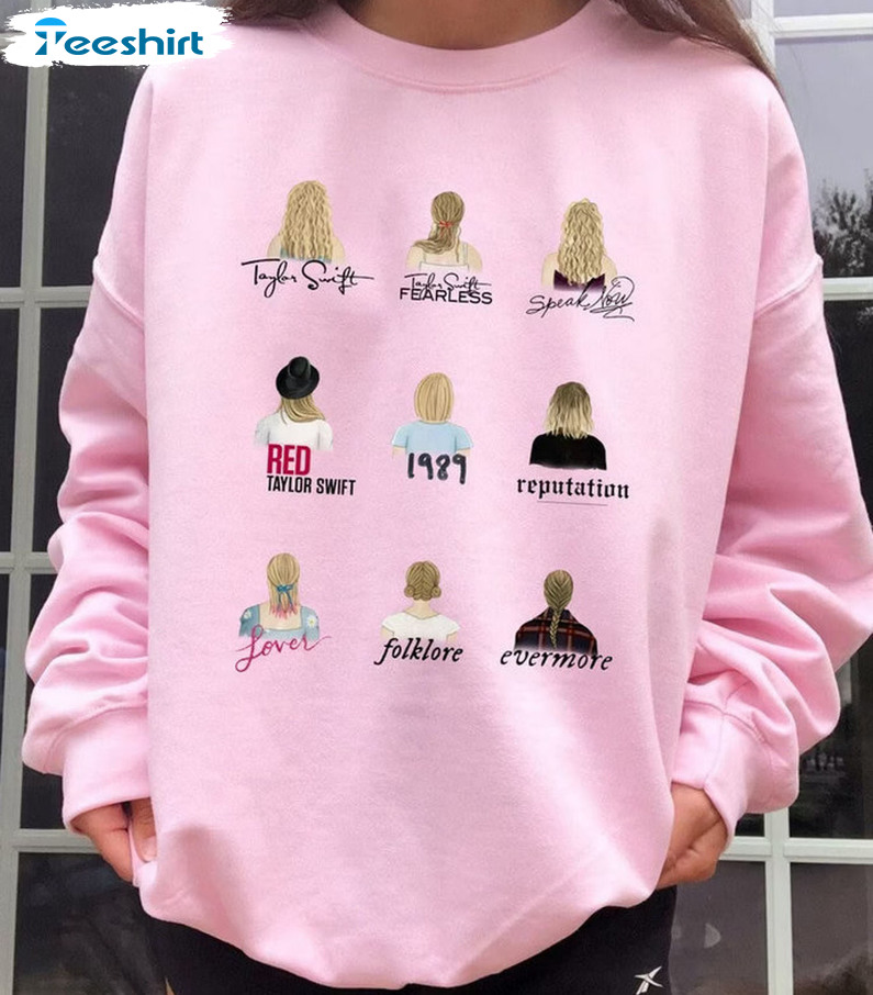 Taylor Hairstyle All Album Sweatshirt , All Too Well Long Sleeve Sweater