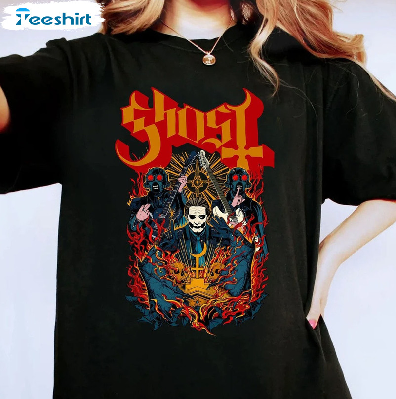 Ghost Band Shirt, Ghost Bc Mary On A Cross Unisex Hoodie Sweater