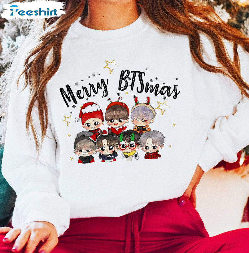 Merry BTmas Shirt, All I Want For Christmas Is Bts Sweatshirt Hoodie
