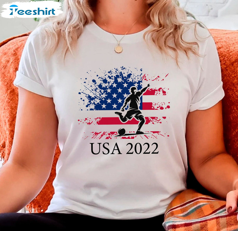 USA World Cup 2022 Shirt, Fifa World Cup Crewneck Unisex Hoodie