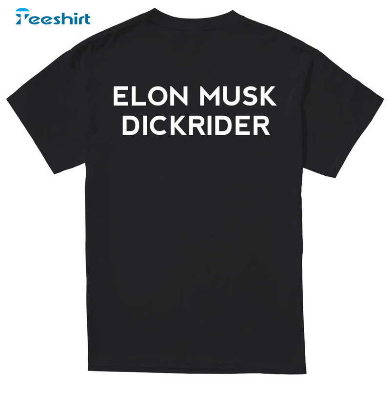 Elon Musk Dickrider Trendy Short Sleeve, Unisex Hoodie