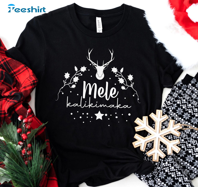 Mele Kalikimaka Shirt, Christmas Tree Sweatshirt Unisex T-shirt