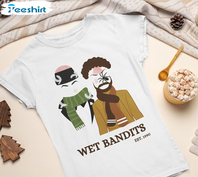 Wet Bandits Shirt, Home Alone Christmas Unisex T-shirt Long Sleeve