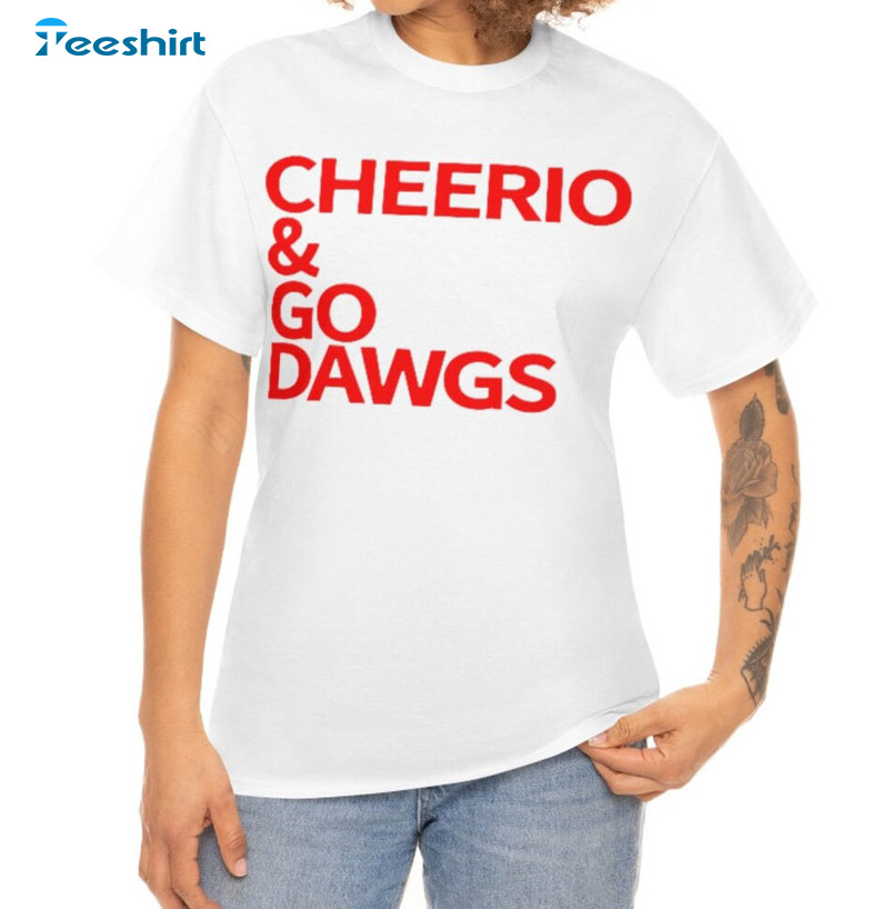 Cheerio Amp Go Dawgs Trending Unisex T-shirt, Long Sleeve